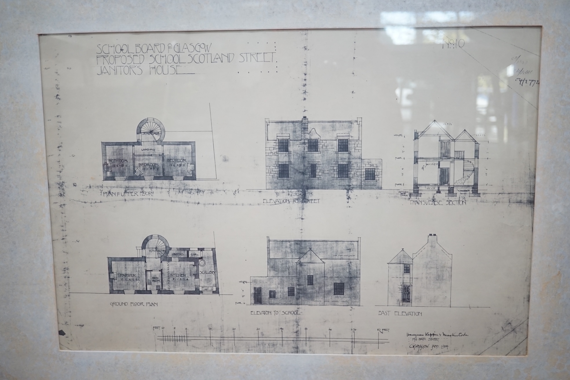 After Rennie Mackintosh, set of four modern prints, School Board of Glasgow, 41 x 62cm. Condition - good